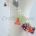 OOAK Strawberry Bracelet